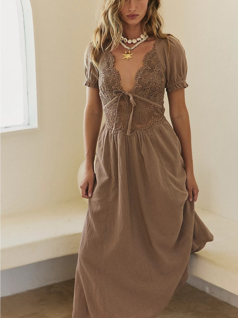 Free people All You Need Is Lace Midi Dress